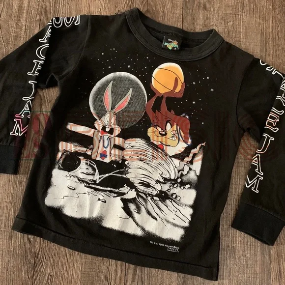 Warner Shirts Tops Rare Vintage 996 Space Jam Kids